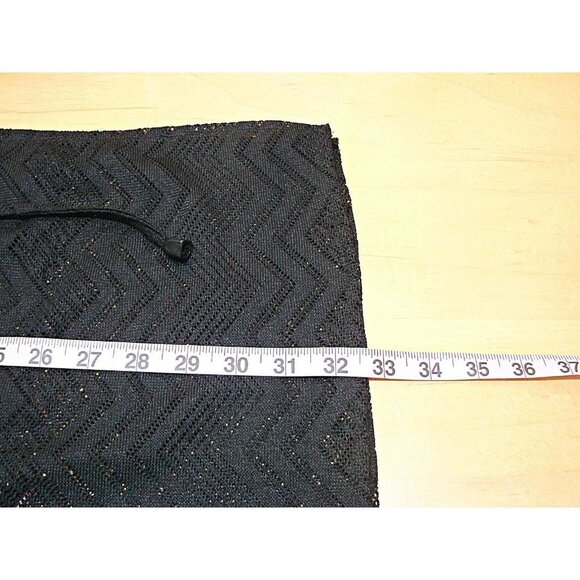 Mario Serrani Italy Womens Swim Suit Cover Up Black Lightweight Eyelet Sz Small - Picture 9 of 12